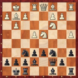 Stillingen efter 10... Sc6!