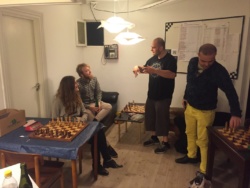 En hyggelig aften i godt selskab.